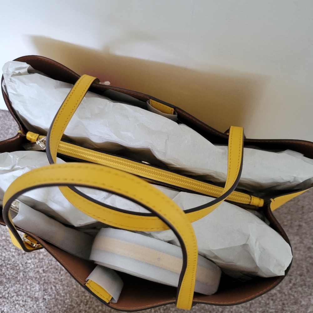 Kate Spade NWT Harper Satchel in Sunflower Field - Picture 4 of 10